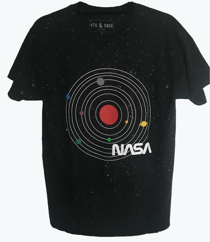 Black NASA Glow in the Dark Space Tee