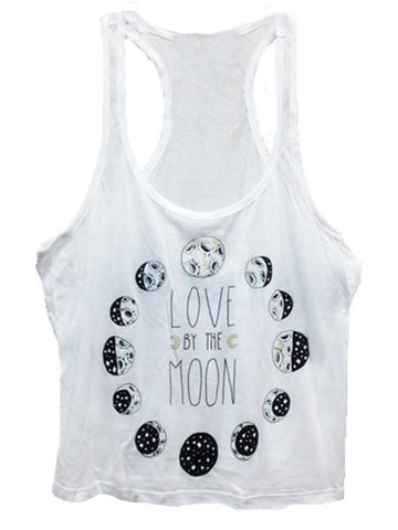 Birdblack Love By The Moon Crop Tank