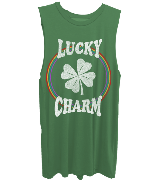 St. Patrick's Day "Lucky Charm" Muscle Tank