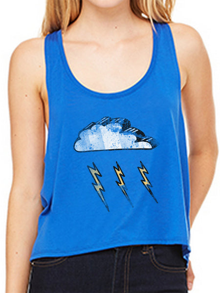 P. Witte Stormy Royal Blue Crop Tank