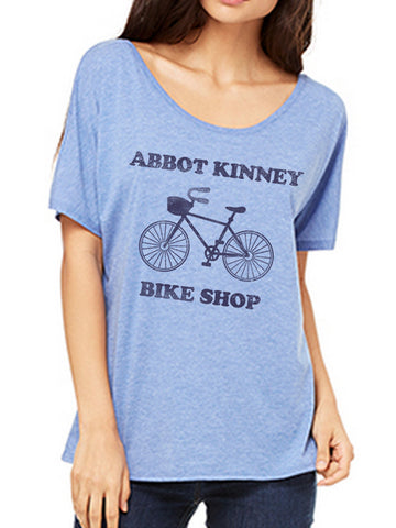 4th and Rose Blue Abbot Kinney Fest Bike Shop Tee