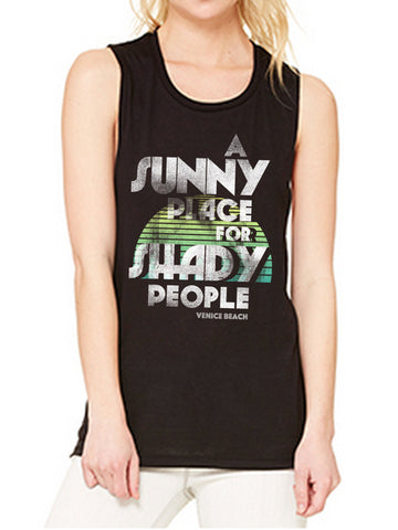 A Sunny Place for Shady People charcoal muscle tank