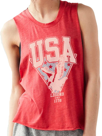 4th & Rose USA Legend Red Muscle Tank